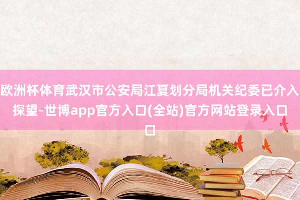 欧洲杯体育武汉市公安局江夏划分局机关纪委已介入探望-世博app官方入口(全站)官方网站登录入口