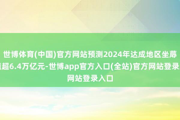世博体育(中国)官方网站预测2024年达成地区坐蓐总值超6.4万亿元-世博app官方入口(全站)官方网站登录入口